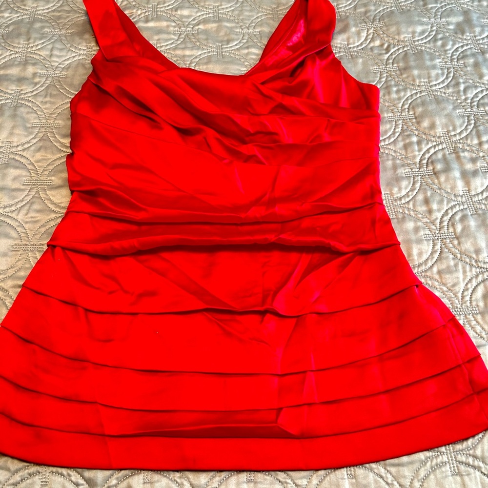Express Vibrant Pink Satin Gown